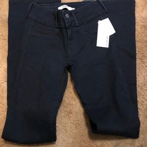 Boot cut, bodylifter, dark indigo stretch slacks